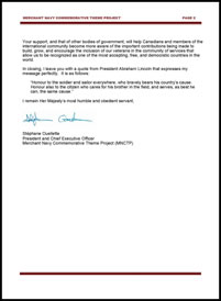 A Message of Appreciation to Her Honour Vaughn Solomon Schofield From the President and CEO, MNCTP - page 2